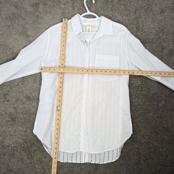 Women's Striped Button-Down Shirt US Size 12 - Picture 5 of 6